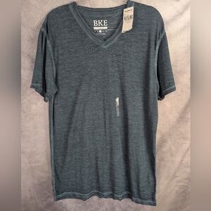 BKE Slim Fit Size Large Turquoise/Teal Short Sleeve Shirt NWT